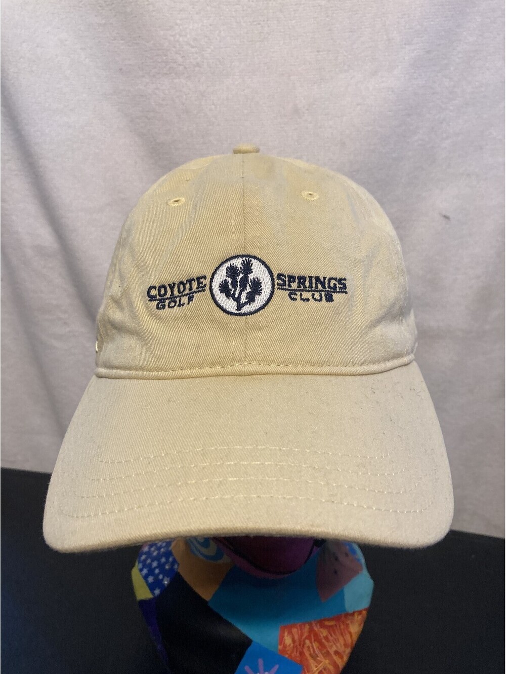 Pukka Coyote Springs Golf Club Hat Cap Adjustable Strap Back Yellow Embroidered
